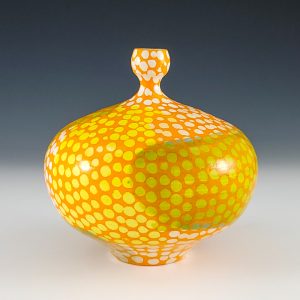 Kyle Scott Lee's "Colorburst Vase" (Orange) #kl23