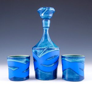 Stephen Phillips' Blue Lagoon Decanter Set #sp02