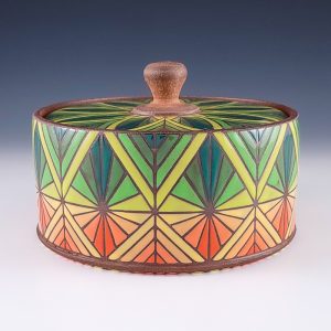 Chris Hosbach's Sunburst Pattern Lidded Jar #pttrn2chos05
