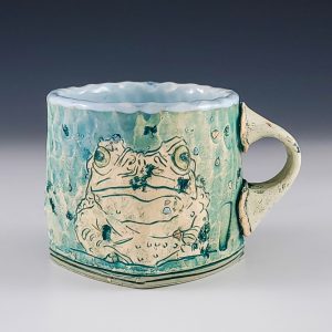 Samantha Momeyer's Flat Bottom Mug with Toad #sm273