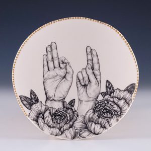 Mallory Wetherell's FU decorative plate #fs3mwet04