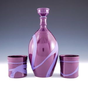 Stephen Phillips' Eggplant Decanter Set #lc9sphi03