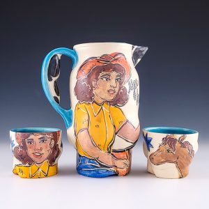 Anika Major's Cowbabe and Horse Pitcher Set #lc9amaj02