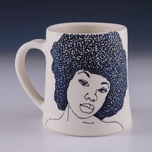 Natural Hair Series: Hair and Stars mug #me08