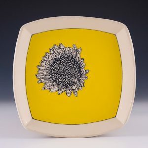 Flower Series: Medium Sunflower plate #me11