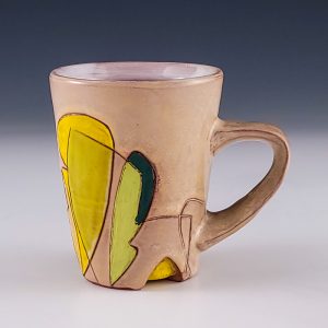 Rosa Salas' Green and Yellow Mug #mm9rsal03