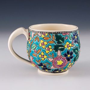 Tanya Everard's Teal Peony Mug #mm9teve03
