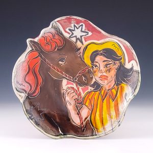 Cowbabe and Horse Plate #amj68
