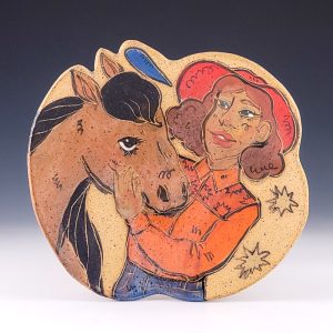 Cowbabe and Horse Plate #amj69