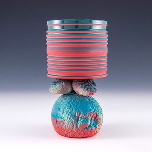 José Flores Nava's Teal and Red Margarita Cup #jnav01