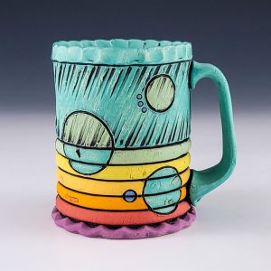 Cylindrical Mug #ebe111