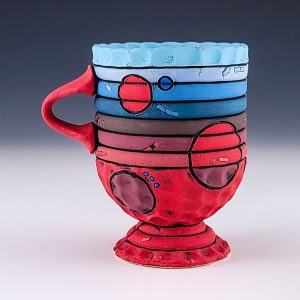 Coil Footed Mug #ebe112
