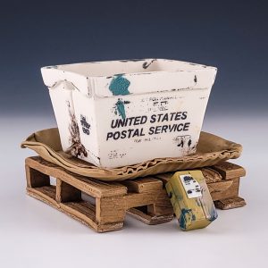 Slade/Kowalczyk USPS Planter with Saucer and Pallet #cstk25