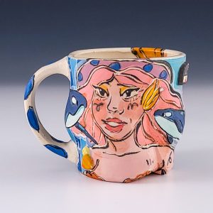 Anika Major's and Evie Botbyl's Cowbabe Mermaid and Orca Mug #DMACameb01