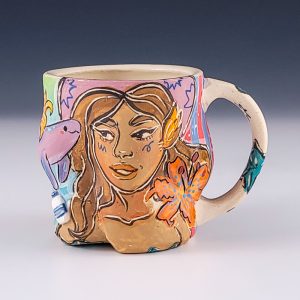 Anika Major's and Evie Botbyl's Cowbabe Mermaid and Manatee Mug #fs4ameb02