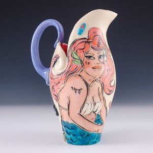 Anika Major's and Evie Botbyl's Mermaid Spiral Pitcher #DMACameb03