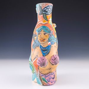 Anika Major's and Evie Botbyl's Cowbabe Mermaid and Leatherback Sea Turtle Bottle #fs4ameb05