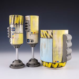 John Hamilton's Space Class 3 Champagne Chiller and Stemware #lc10jham01