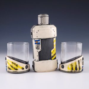 John Hamilton's Mars Moon Buddy Flask and Sip Set #lc10jham02