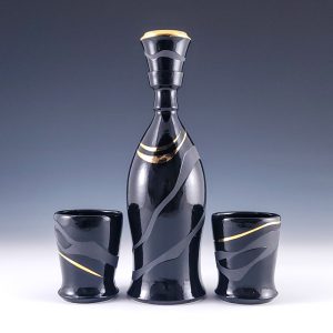 Stephen Phillips' Black on Black Decanter Set #lc10sphi01