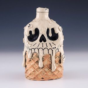 Ashley Bevington's Skull Ice Cream Flask #lc10abev03