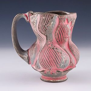 Scraggle Mug with Grey and 3 Pinks #eb465