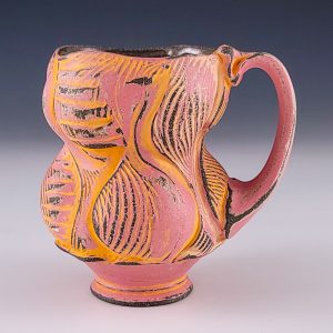 Scraggle Mug with Pink and 3 Oranges #eb468