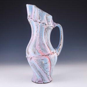 Pregger Pitcher with Blue, 3 Purples, and Pink #eb472