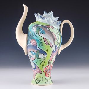 Catfish Seashell Teapot #evb28