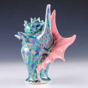 Evie Botbyl's Teal Abalone Seashell Ewer #eievbot01
