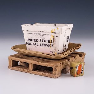 USPS Planter with Saucer and Pallet #cstk37
