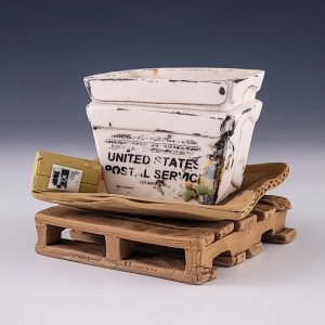 USPS Planter with Saucer and Pallet #cstk42