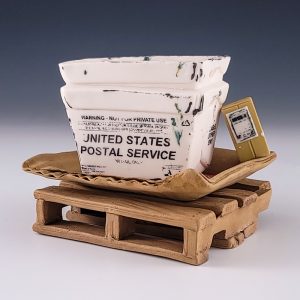 USPS Planter with Saucer and Pallet #cstk45