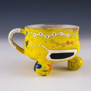 Masa Sasaki's Yellow Tripod Alien Mug #mm10msas02