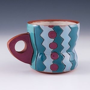 Taylor Mezo's Blue Zig Zag Mug #mm10tmez04