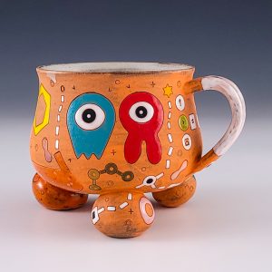Masa Sasaki's Orange Tripod Alien Mug #mm10msas04
