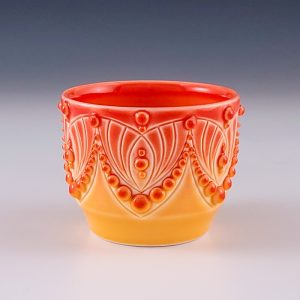 Ali Schorman's Red and Orange Whiskey Cup #mm10asch01