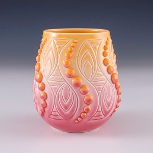 Ali Schorman's Pink and Orange Wine Cup #mm10asch03