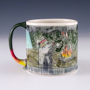 Bri Larson's Camping Possum Mug #mm10blar04