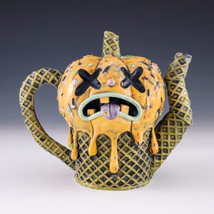 Jack-O'-Lantern Ice Cream Teapot #ab114