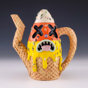 Candy Corn Teapot #ab117