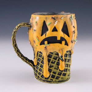 Jack-O'-Lantern Ice Cream Mug #ab84