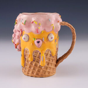 Lilac Creamsicle Poodle Ice Cream Mug #ab86