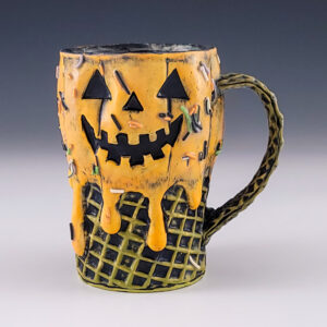 Jack-O'-Lantern Ice Cream Mug #ab90