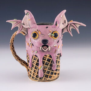 Purple Bat Ice Cream Mug #ab92