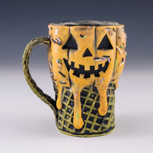 Jack-O'-Lantern Ice Cream Mug #ab79
