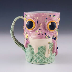 Lilac Frog Ice Cream Mug #ab94