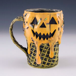Jack-O'-Lantern Ice Cream Mug #ab95