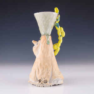 Ewer with Yellow Peanut Handle #zt103