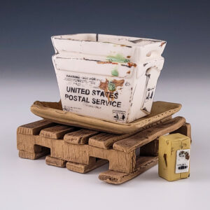 USPS Planter with Saucer and Pallet #cstk71